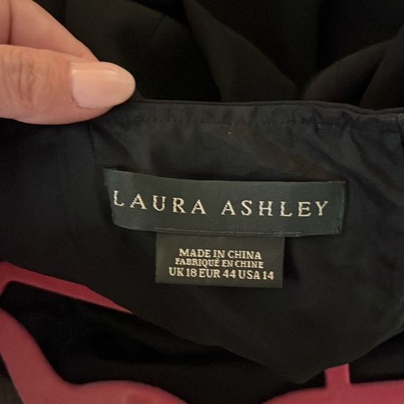 Laura Ashley black formal gown, size 14 - Picture 2 of 4